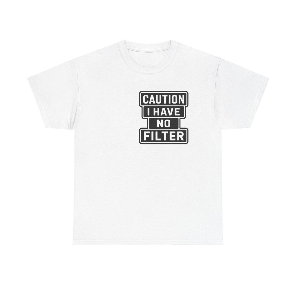 T-Shirt - Achtung, ich habe keinen Filter - Grafik-T-Shirt Autismus ADHS Neurodivers