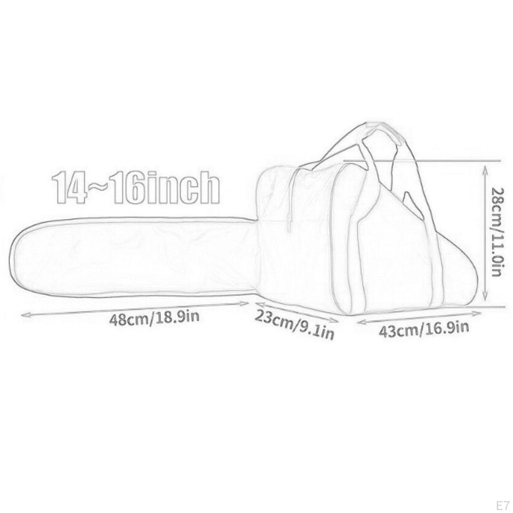 Kettensägen-Tragekoffer Tragetasche Staubdicht Schützend Praktische Reißverschluss-Handtasche Aufbewahrung