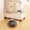 1pc Removable Organiser with Wheels - Ideal for Organising Books and Documents, Easy To Move Storage Basket