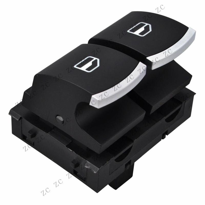 S+ Driver Side Power Window Switch 5K3959857 For VW Passat Golf MK5 MK6 GTI EOS 2D