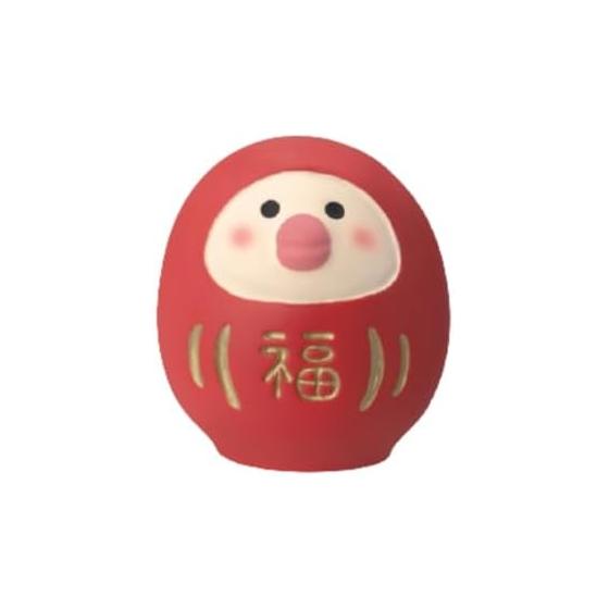 Decore Corporation concombre Sparrow Daruma Red Size: Approx. W3 D3 H3.3 ZCB-35575