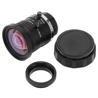 C-Mount-Objektiv, 4 mm Brennweite, 10 MP, geringe Verzerrung, manuelle Blende für Industriekameras