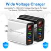4 USB Real-time Variable Frequency LCD Digital Display Phone Charger Adapter 5V 48W Power Supply Quick Charger for Mobile Phone