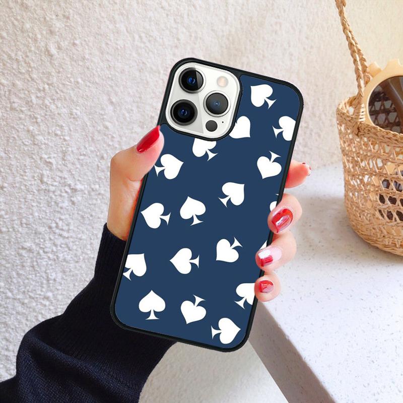 Playing Cards Suit Symbols Phone Case for iPhone 17 Air 16 Coque 15 14 12 13 PLUS 11 PRO MAX Back Cover Fundas Shell