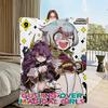Anime Gushing über Magische Mädchen Decke Flanell warm Komfort weiche Plüschdecke für Sofa Wohnzimmer Büro Schlafzimmer Reise Geschenk