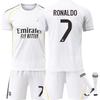 נוער ילדים מבוגרים שם מותאם אישית ערכות כדורגל 25/26 ריאל מדריד בית #7 רונאלדו סט גופיית אימון ספורט עם גרביים