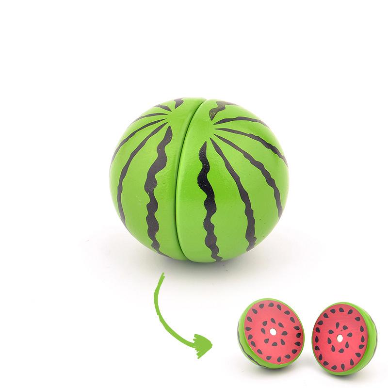 1PCS Wooden Toy Magnetic Cutting Fruit Vegetables Food Pretend Play Simulation Kitchen Role Play Educational Toys For Children