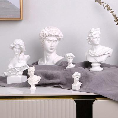 Statua in Resina Lyra Apollo Stile Europeo Occidentale per Arredo Interno/Esterno