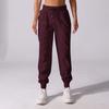 Women's Drawstring Pleated Sports Pants Summer Quick-drying Running Fitness Casual Pants Lightweight Straight Leg Cropped Pants