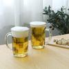 ADERIA Beer Glasses, 310ml, Creates Creamy Foam, Foam-Making Mug, Monochrome Pair Set, Made in Japan, S-6117