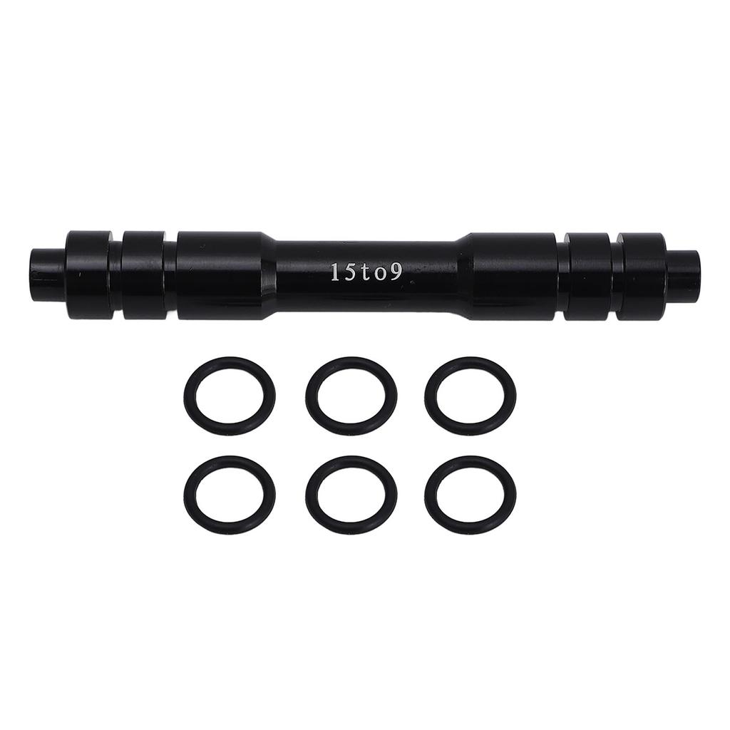Cycle Wheel Fork Axle 15mm to 9mm Front Thru Axle Quick Release Hub Skewer Adapter for Conversion