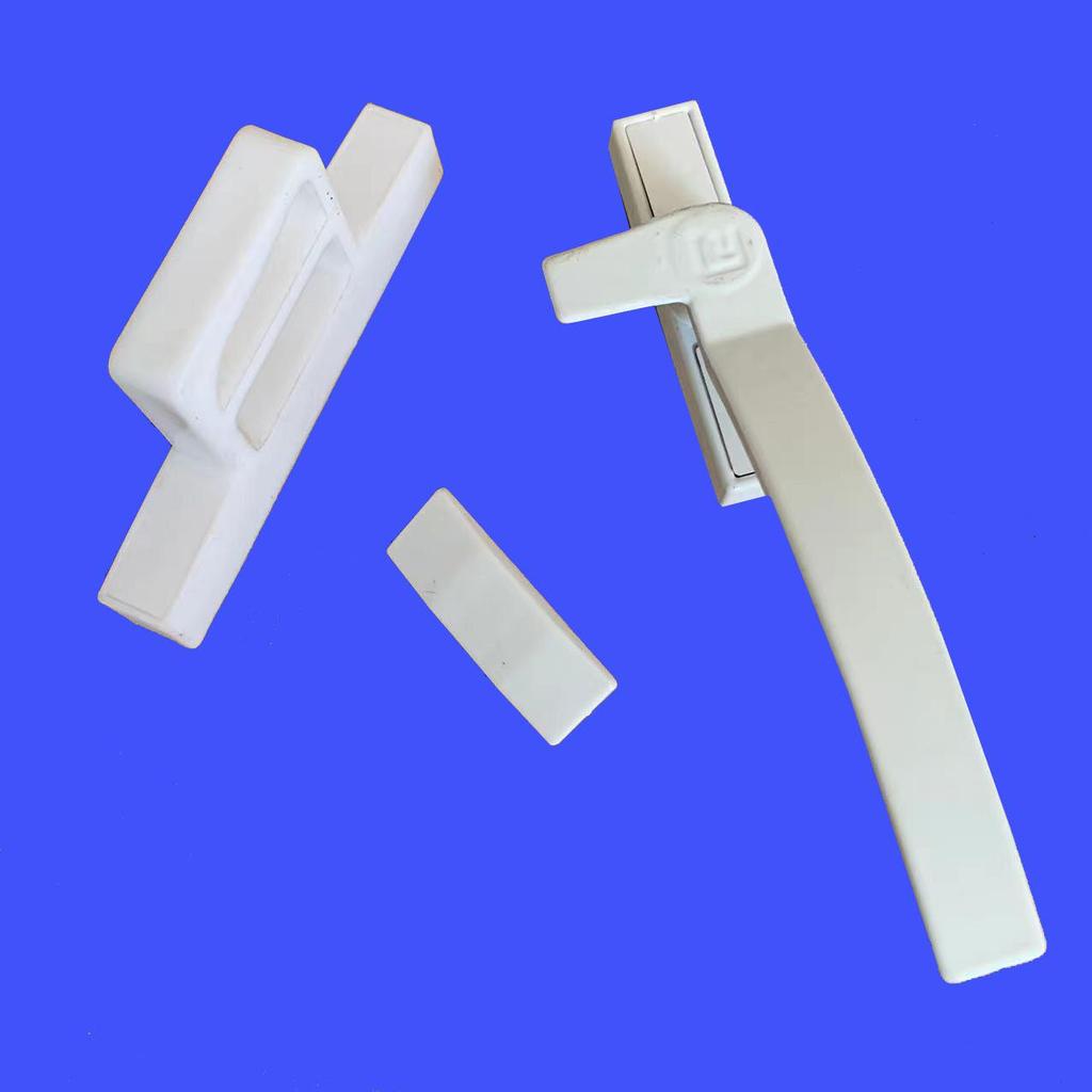 Verstärkter UPVC-Dreh-Kipp-Tür- und Fenstergriff in L-Form mit Schloss