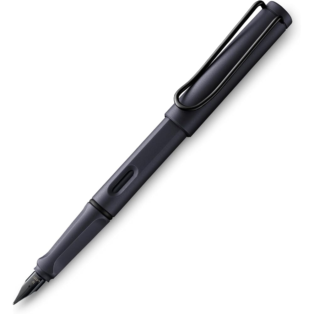 LAMY Lamy Fountain Pen EF Ultra Fine Safari Steel Black L0E2-EF Regular Imported
