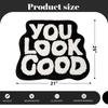 Plush Rug Home Use You Look Good Bath Mat Funny Cute English Bathroom Decor Non Slip Microfiber Carpet Water Absorbing Doormat
