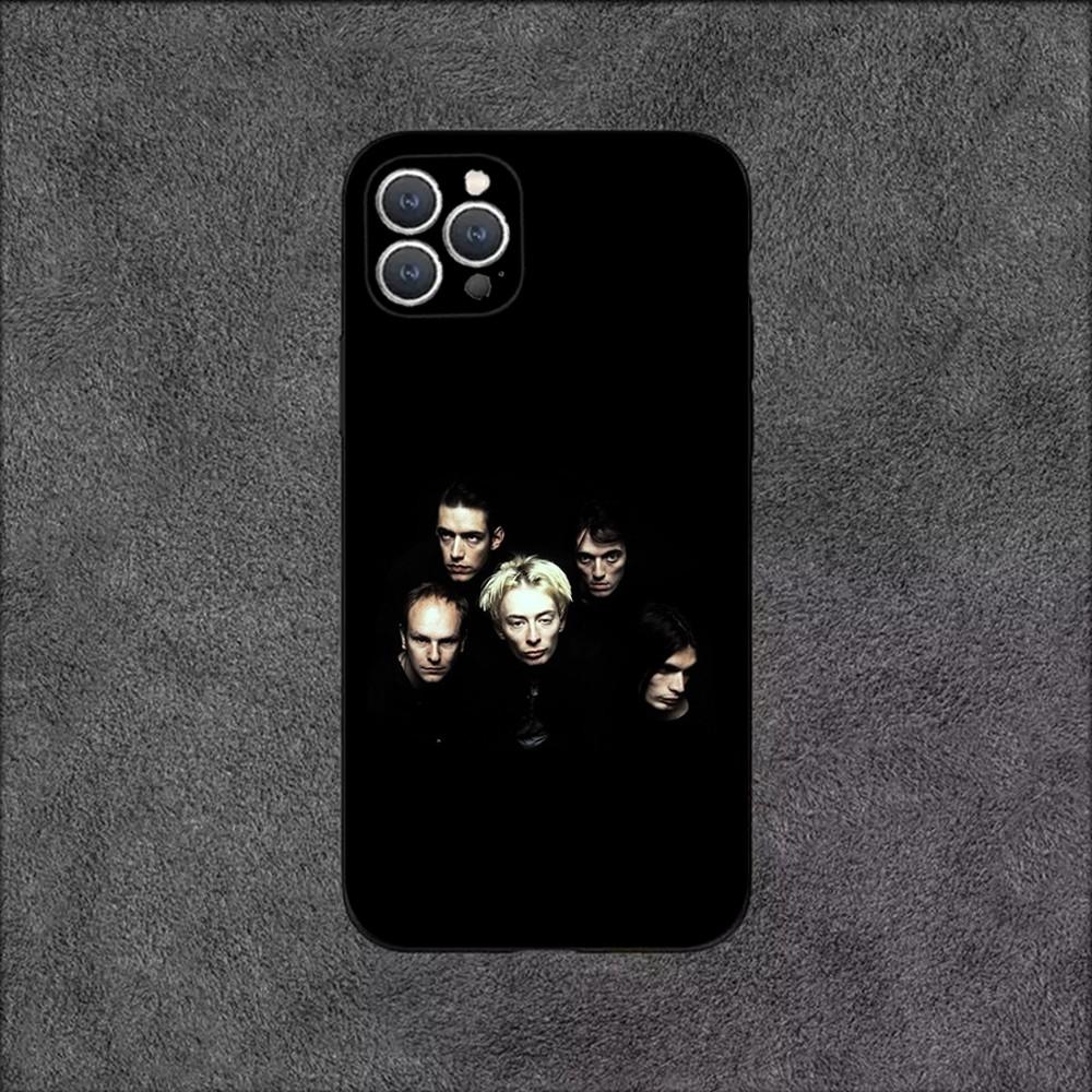 R-Radiohead Rock Band Phone Case For iPhone 16,15,14,13,12,11,Plus,Pro Max,XS,X,XR,SE,Mini,8,7 Soft Silicone Black Cover