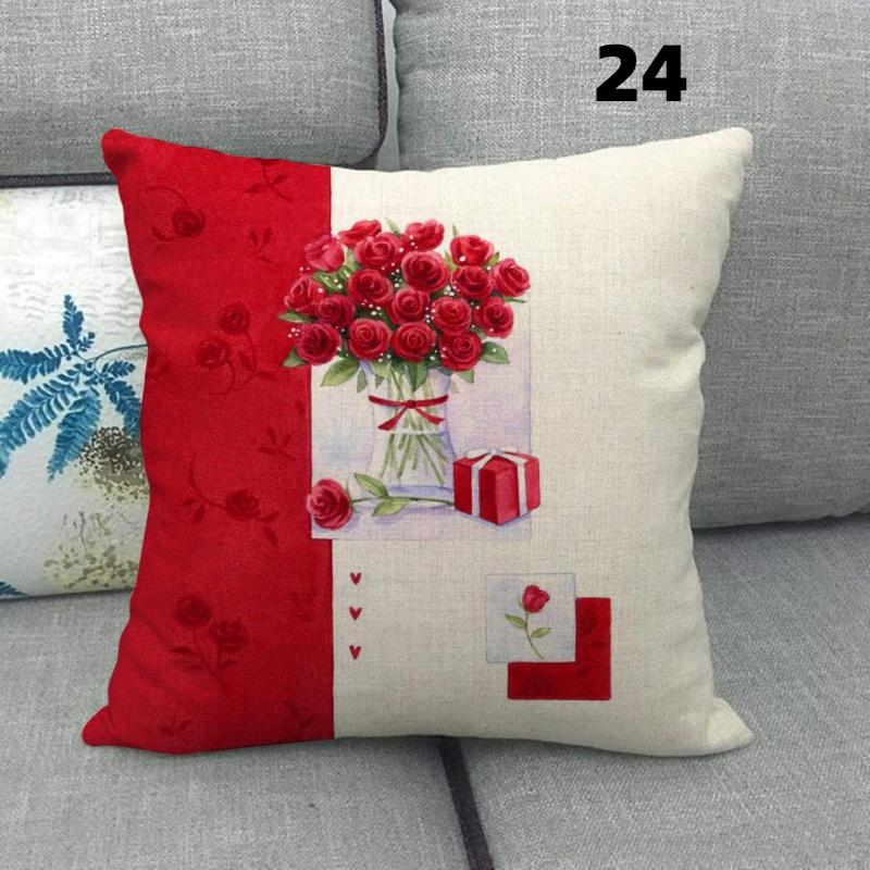 Vánoční jednoduchý dárek na večírek čtvercový povlak na polštář používaný pro domácí dekoraci pohovky na polštář (45 cm * 45 cm)