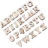 200pcs Brown Wooden Numbers Mixed Wooden Alphabet Wood Handmade DIY Wooden Letters  Craft Projects