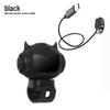 Loud Electric Bike Horn with Tri-Color Lights, USB-C Charging, Universal Fit, Night Warning Lamp