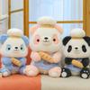 Cute Cartoon Chef Panda Plush Doll Children Toy For Kids And Collectors