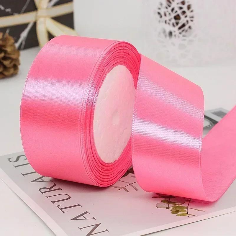 1 Volume 22 Meters Silk Satin Ribbons for Crafts Bow Handmade DIY Gift Wrap Party Wedding Decorative 6/10/15/20/25/40/50mm Tape
