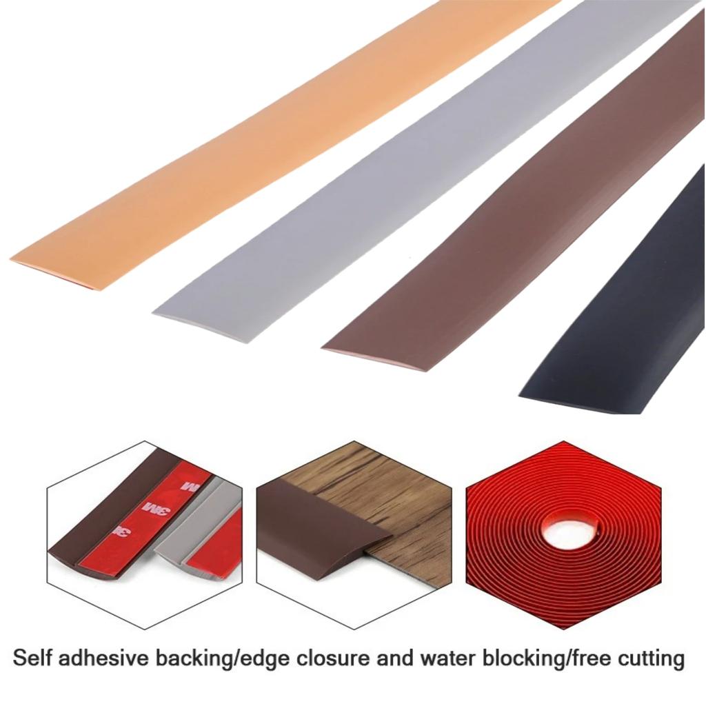 1PC 2m/78.74inch Carpet To Tile Floor Transition Strip Wear-resistant Cuttable Threshold Cover Household PVC Edging Trim Strip