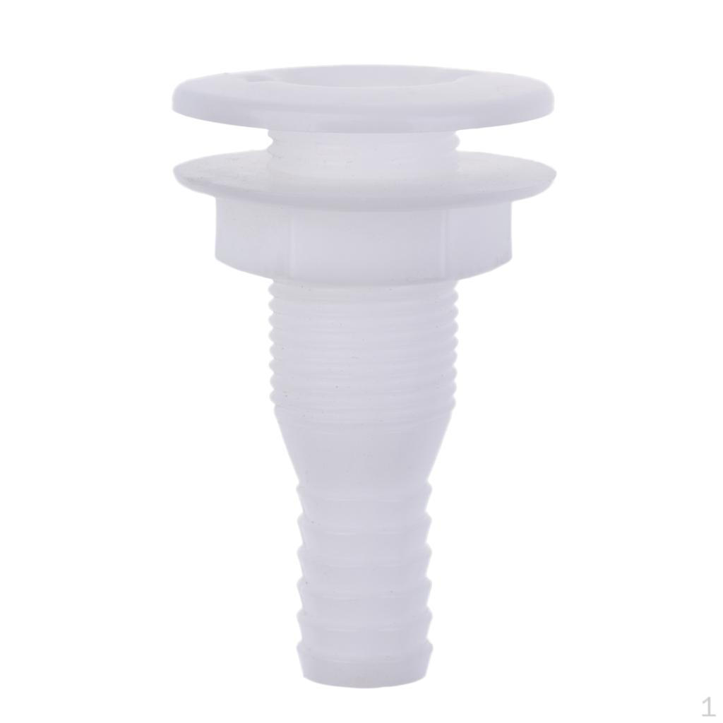 

Bilge Pump Through Plastic Hull And Aerator Hose for Boats as described
