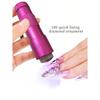1/2pcs Silicone Press Nail Lamp Handheld Nail Art Drying Lamp with Silicone Stamper Mini Light Therapy Lamp Small and Portable
