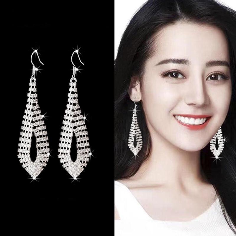 Pearl & Zircon Tassel Earrings