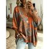 V‑Neck Batwing Sleeve Tunic Top