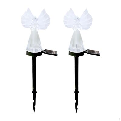2Pcs Decorações Luzes Solares, Luminárias Estacas de Jardim Luzes para Gramado, Pátio