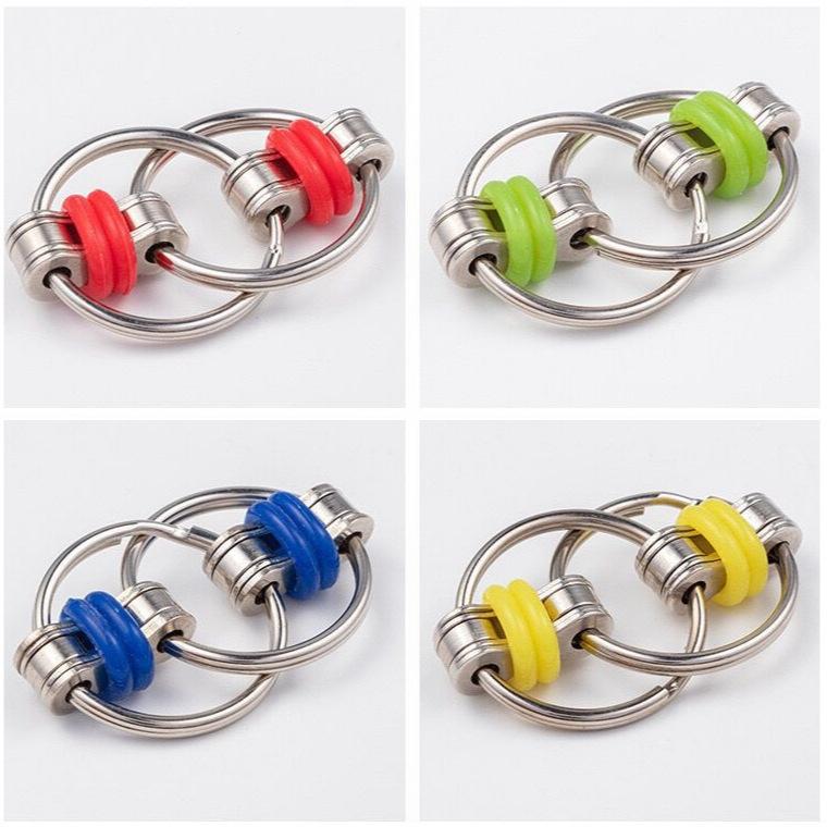 New Strange Gyro Chain Key Decompression Extrusion Edamame Peanut Vent Pendant Creative Pinch Music Decompression Toy