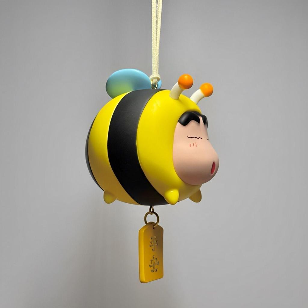 Latest Crayon Shin-Chan Anime Figures Animation Bee Car Keychain Car Hanging Item Car Interior Decoration Key Chain Best Present