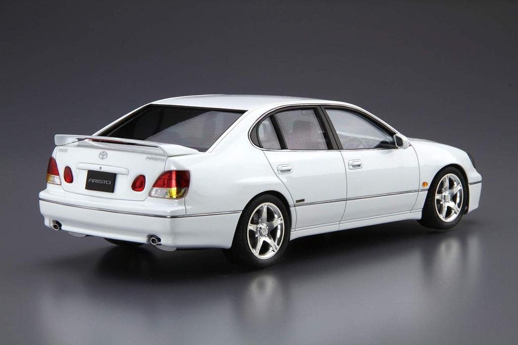Aoshima Bunka Kyozai The Model Car Series 97 Toyota JZS161 Aristo V300 Vertex Edition 1997 Plastic Model (AOSHIMA) 1/24 No.