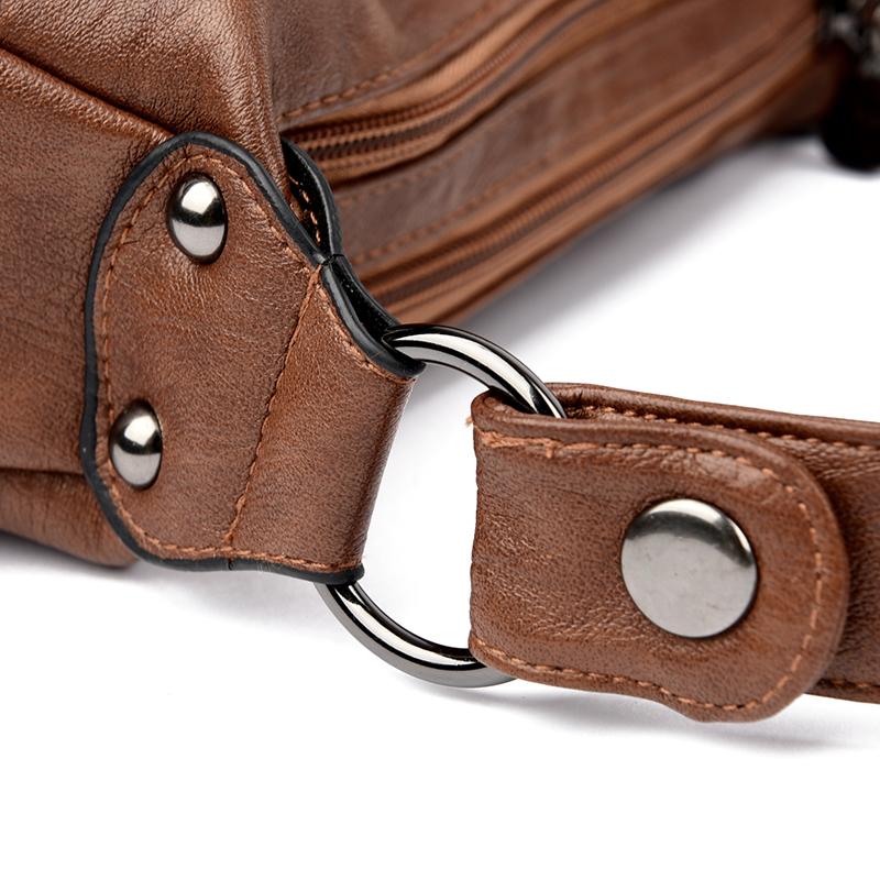 Soft Leather Underarm Shoulder Bag Mother Bag Women's Multi-Layer Large Capacity Crossbody Bag