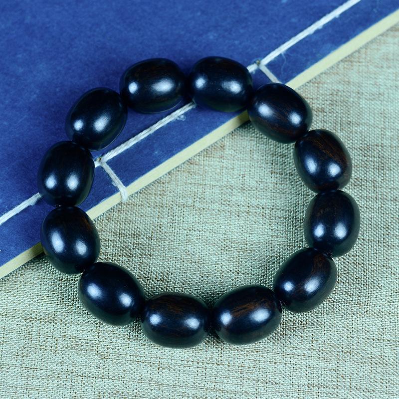 Bracelet Abaque Bois de Santal Rouge, Vert et Violet avec Perles de Jujube et Espaceurs Articulés en Bambou - Design Unisexe