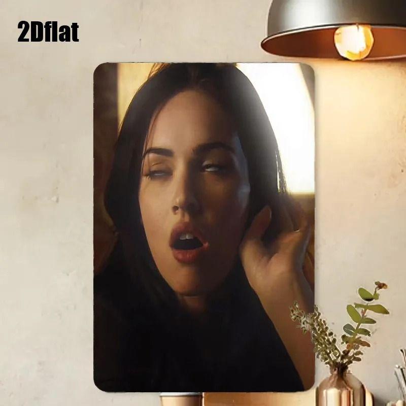 

Retro Metal Tin Sign Wall Art Elegant Lady Home Decor 8x12 Inch
