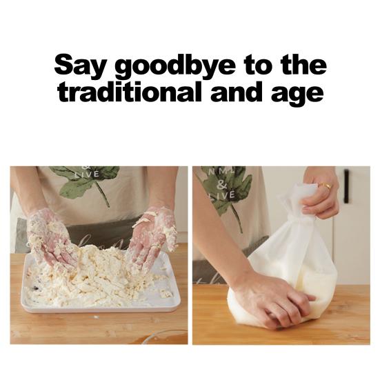 Kneading Dough Bag Non-stick Food Grade Good Toughness Silicone Flour Mixer Bag Kitchen Supplies