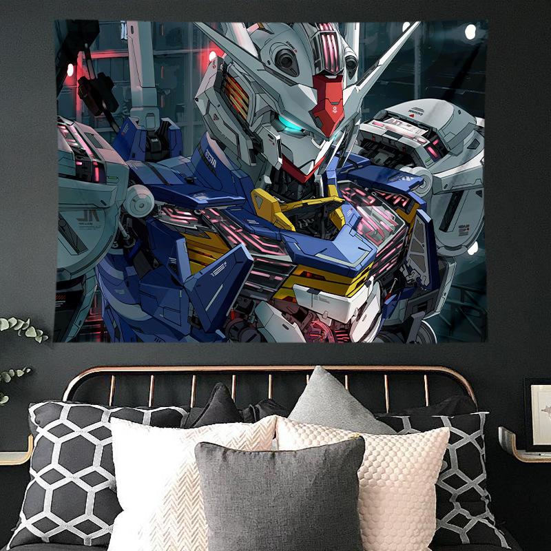 Mobile Suit Gundam Hanging Cloth Anime Background Cloth Bedroom Dormitory Decoration Cloth Wall Cloth Hanging Blanket