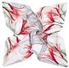 Luxury Brand Square Scarf For Ladies Lily Print Silk Scarf Women Bandana Large Hijab Female Shawl Scarves Warps