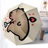 1PC Cute Capybara Automatic Open/close Umbrella with 8-Rib Structure for Women/Men, All-Season Use - Travel Essential, Stylish Accessory, Highquality