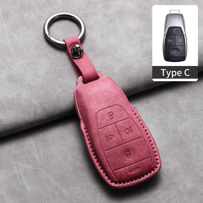 Car Key Protective Case For Beijing Baic Bj30 Bj40 Bj80 Bj90 Baic U7 X7 Pu Leather Car Key Case Cover Shell