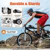 100CC 4-Stroke Gas Motorized Bike Engine Kit-Single Cylinder Air Cooling With Recoil Start for Mountain/Road Bicycle Conversion
