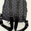 Polka Dot Backpack for Women and Students with Drawstring Closure and Front Pockets