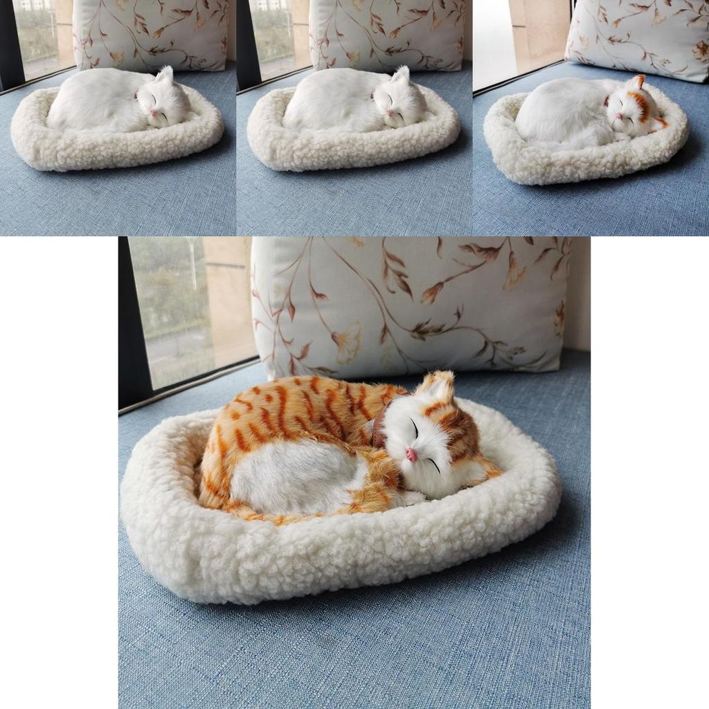 Animal Figurine With Artificial Fur Material Handmade Home Decor For Photography And Gift