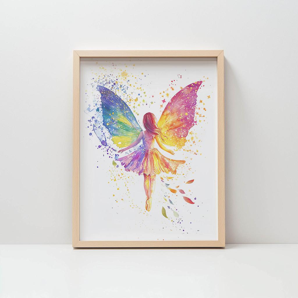 Plakat Wymarzona Wróżka Plakat Wymarzona Wróżka, 70X100 Cm, Rama Drewniana Jasny Dąb, Papier Matowy 230 Gsm