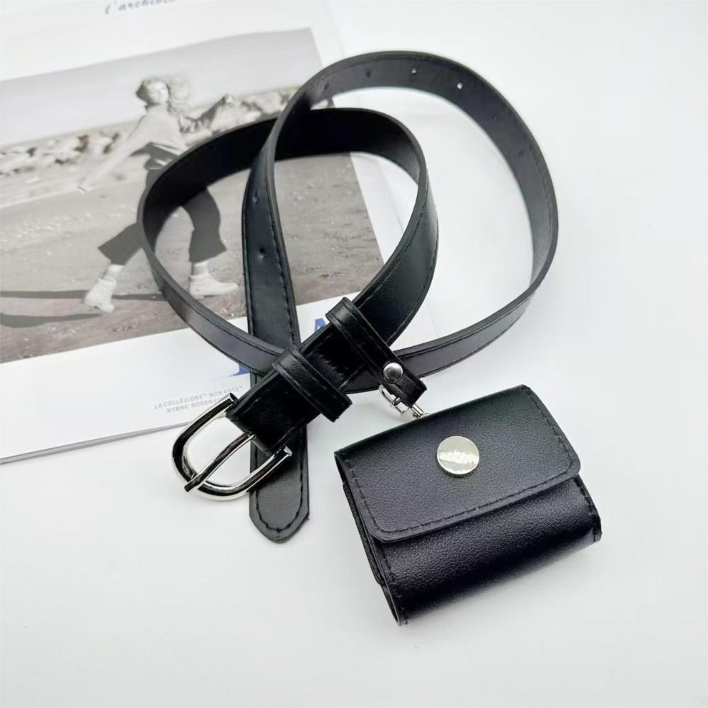 2 In 1 Waist Bag PU Leather Women Belt Bag Detachable Belt With Bag  Ladies