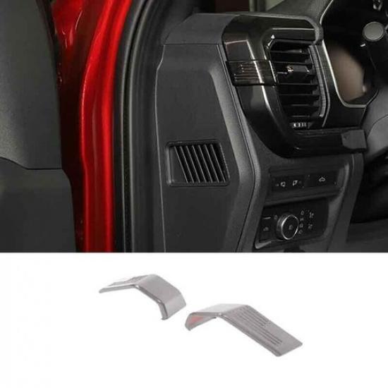 Both Side Trim Dashboard Gear Shift Black Wood Grain 21-2022 For Ford F-150