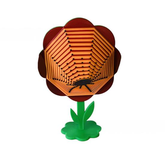 Flower Fractal Hexagon Fidget Toy Stress Anxiety Relief Desk Rotating Toy Kids Adults Pocket Size Travel Geometric Hexagon Sensory Toy