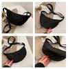 1Pc Nylon Messenger Bag Women's New Trendy Dumpling Bag Lightweight Small Satchel Underarm Bag Simple Shoulder Canvas Bag