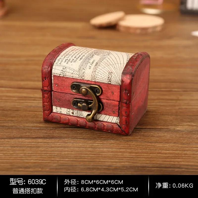 Wooden Box Vintage Style Jewelry Pearl Necklace Bracelet Gift Small Box Storage Organizer Handmade Box Gift Storage